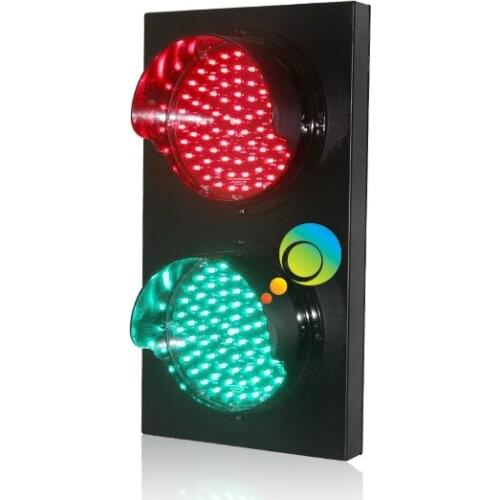 Aluminum housing 200mm /8 inch red green full ball parking lots LED traffic signal light