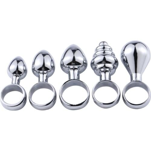 Finger Anal Beads Toys Metal Butt Plug Masturbator for Man Anal Vibrators Anal Plug Private Goods for Men Adult Toys Sex Shop
