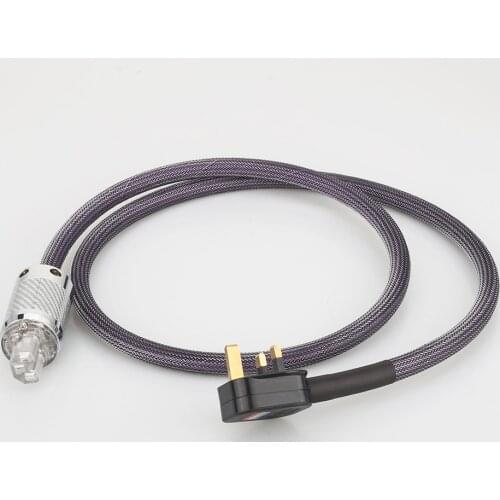Audiocrast P122 AC-313 HIFI UK Power Cable UK Mains Lead For AMP CD player Audio Visual & Hi-Fi Equipment