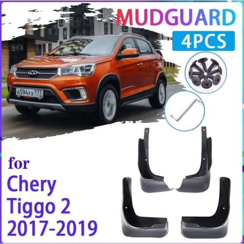 Car Mud Flaps for Chery Tiggo 2 3X 2017 2018 2019 Mudguard Splash Guards Fender Mudflaps Auto Accessories