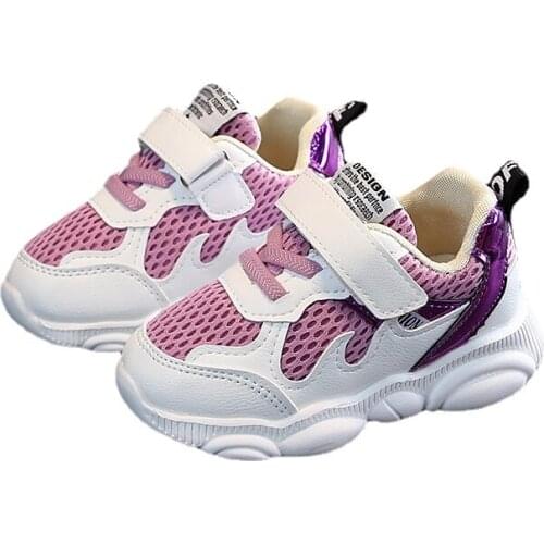 Children Sports Shoes Fashion Mesh Breathable Boys Sneakers Kids Shoes for Girl Toddler Baby Running Shoes Size 21-30 SJ008