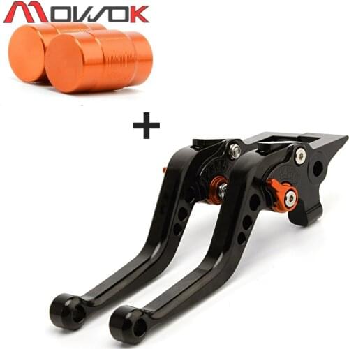 For KTM DUKE 390 duke 125 Duke 200 2013-2019 RC 390 2014-2019 Tire Valve caps Cover & Motorcycles short Brake Clutch Levers