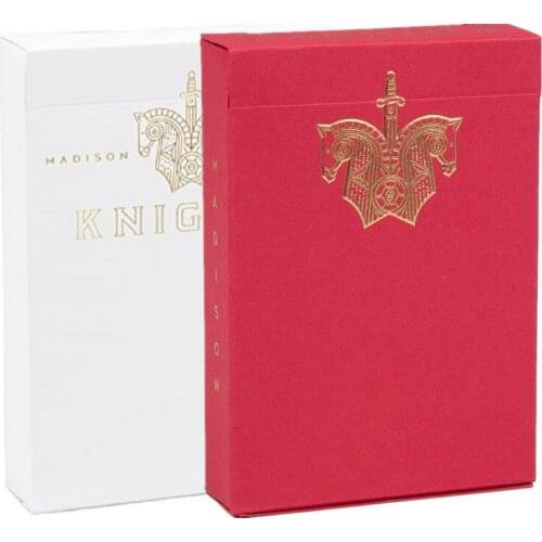 Ellusionist White/Red Knights Playing Cards Poker Size Deck By Daniel Madison Magic Cards New Sealed Magic Tricks Props