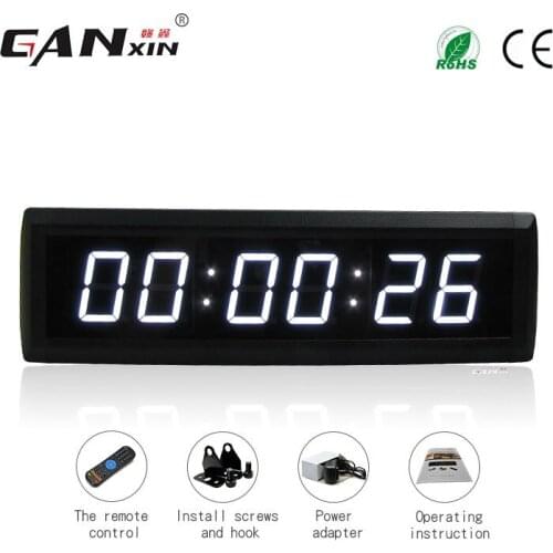 [Ganxin]]New Style 1.8'' remote control digital timer 6v&5v Led wall clock