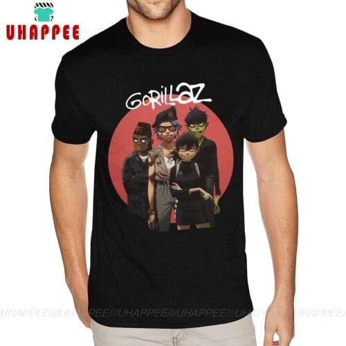 Gorillaz Humans Tour Humanz Cotton Plus Size Men Photo T-shirts
