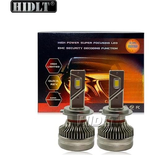 HIDLT 2021 New H7 Canbus LED Headlight Bulbs All In One Design 35W 3000K 4500K 6000K High Bright H4 H8 H11 9005 HB3 LED Fog Lamp