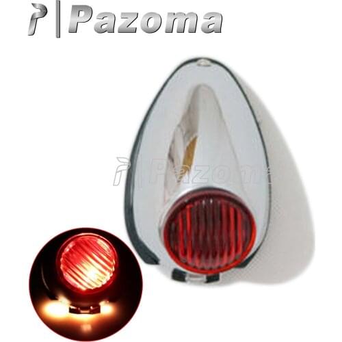 Chrome Motorcycle Sidecar Fender Mudguard Light Side Mount Indicator for BMW M1 M72 R12 R75 K750 Zundapp KS KS750 Ural Sidecar