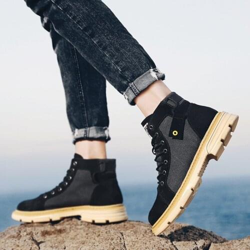 Zapatillas Negras Hombre Men Leather Casual Shoes Sneakers Black Leisure Mens Shoe Man Fashion Sports Boots