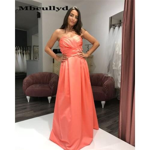 Mbcullyd Chic Satin African Bridesmaid Dresses 2019 Formal Long Ruffled Wedding Guest Dress With Pockets vestido de festa longo