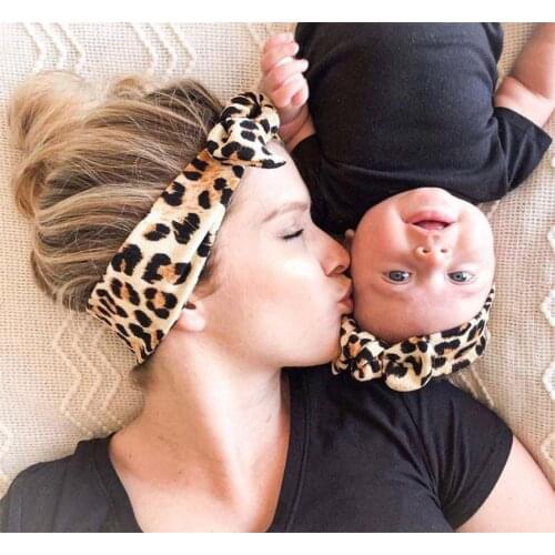 2020 Mommy and Baby Matching Headbands Set 2pcs Soft Velvet Knot Mother and Me Headwrap Newborn Hairbands