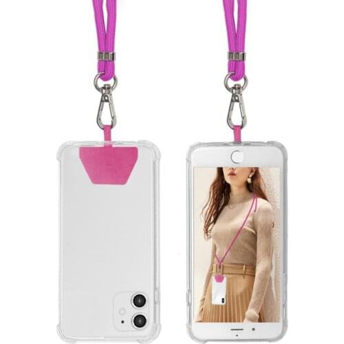 Safety Tether For All Phones And Case Combination Phone Lanyard Adjustable Comfortable Nylon Neck Lanyard With Metal Buckle