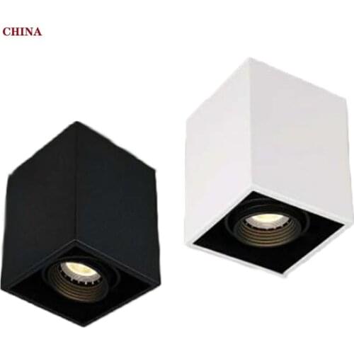 Led Plafond Verlichting Enkele Spot Led Lampen Vervangbare GU10 10W Led Lampen Plafond Licht Vierkante Lamp Decorations Verlicht