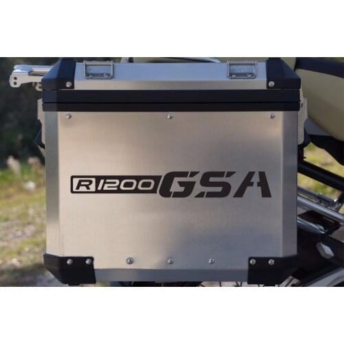 GSA Adventure Motorcycle Reflective Decal Kit "R1200 GSA" for Touratech Panniers