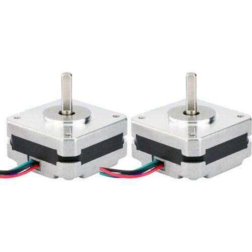 Quality 2Pcs 17Hs08-1004S 4-Lead Nema 17 Stepper Motor 20mm 1A 13Ncm(18.4Oz.In) 42 Motor Nema17 Stepper for Diy 3D Printer Cnc X