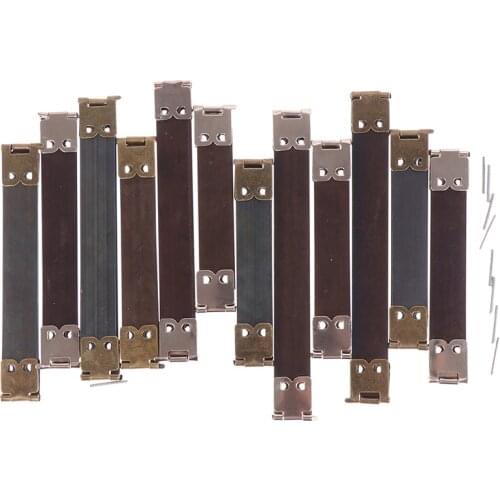 10PCs/set Metal Internal Frame Clasp Lock For Purse Vintage Internal Flex Handbag Handle DIY Sewing Bags Accessories