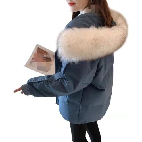 ZG1410 autumn winter 2020 new Korean version women fashion loose solid colors cotton-padded jacket coat cheap wholesale