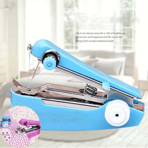 1Pcs Mini Sewing Machines Needlework Cordless Hand-Held Clothes Portable Simple Sewing Machines Handwork Tools DIY Accessories