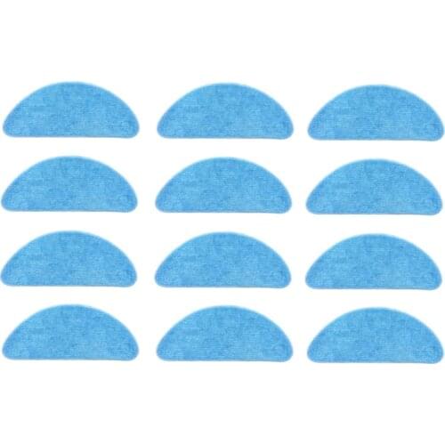 12PCS Washable Cloth Cleaning Cloth Mop Cloth Spare Parts for Ecovacs CEN540/CEN546 Sweeping Robot Accessories