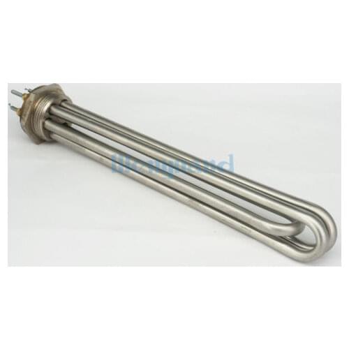 220V 9000W DN40 1-1/2" BSP Male 201 Stainless Steel Head & Tube Electric Water Heater Element For Tank
