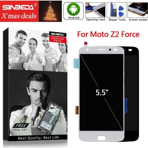 5.5" For Motorola MOTO Z2 Force Display LCD Digitizer Touch Screen Assemble For Moto Z2 Force XT1789 XT1789-05 LCD Display
