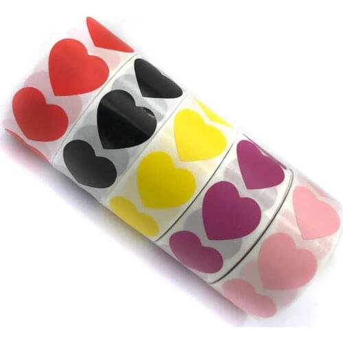 Cute Heart Shape Stickers For Children Kids Toys Reward Labels Sticker Stationery Supplies Office For Notebooks Diary Gift Wrap