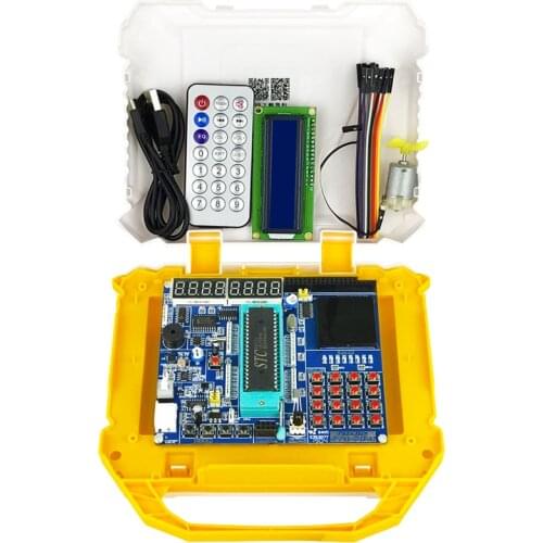 51 MCU development board learning board stc89c52c51 DIY kit dot matrix MCU experiment board