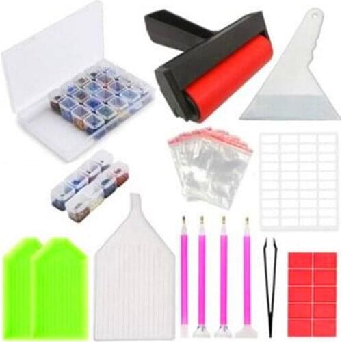 Diamond Painting Cross Stitch Embroidery Pen Accessories Set DIY Diamond Painting Tool Mosaic Glue Nail Pen Kit Tweezers