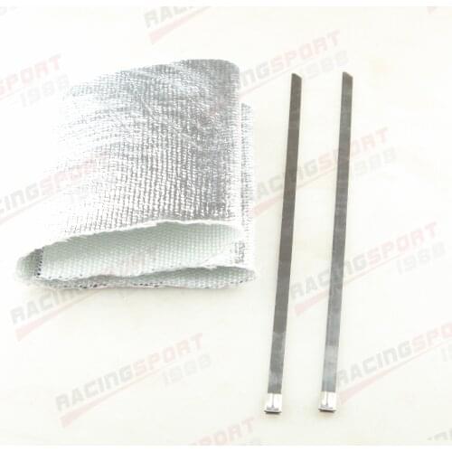 Aluminized Starter Distributor Heat Shield 7"x22" With Stainless Steel Tie