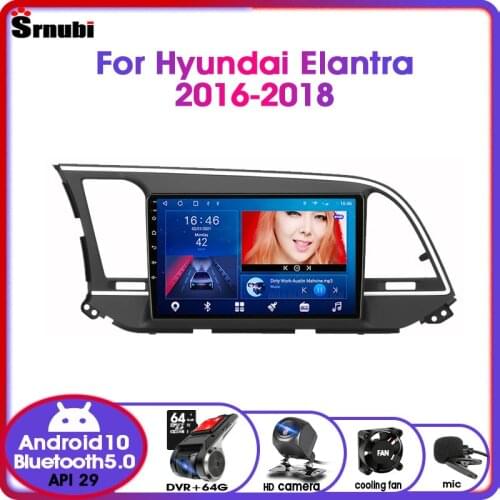 Android10 2 Din For Hyundai Elantra 6 2016-2018 Car Radio Multimedia Video Player Navigation GPS RDS DSP IPS 4G Split Screen DVD