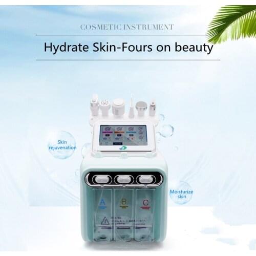 6 In 1 Second Generation Hydrogen Oxygen Small Bubble Beauty Machine Anti Aging Deep Clean Moisturizing Instrument