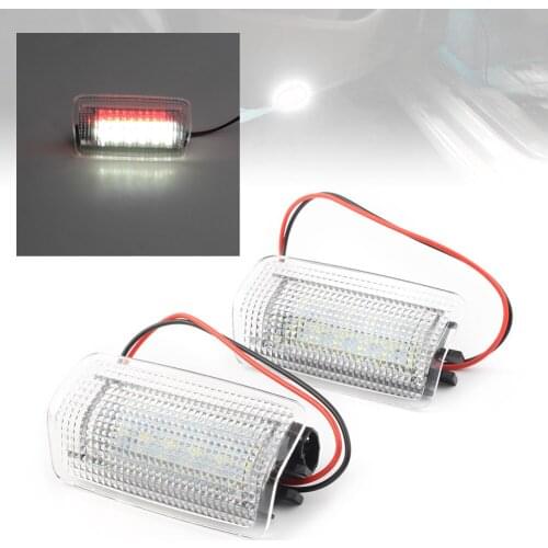 Car LED Side Door Courtesy Lights Double Colors Welcome Lamp for Toyota Camry Land Cruiser Prado For Lexus IS RX LX ES White/Red