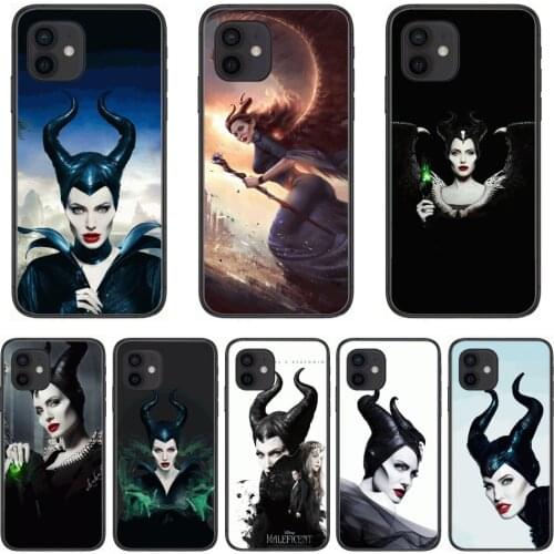 Mobile Case Disney Maleficent Angelina Jolie Style Phone Case cover For iphone 12 pro max 11 8 7 6 s XR PLUS X XS SE 2020 mini
