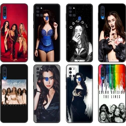 Black tpu Case For Samsung Galaxy A50 50S A30S A10 A11 A21S A31 A41 A51 A71 M21 S10 LITE Cover 5h Fifth Harmony Lauren Jauregui