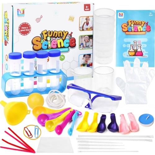 42pcs Children DIY Science Experiment Toy Set Handmade Science Experiment Kit Educational Game for Kids Home School Science Toy