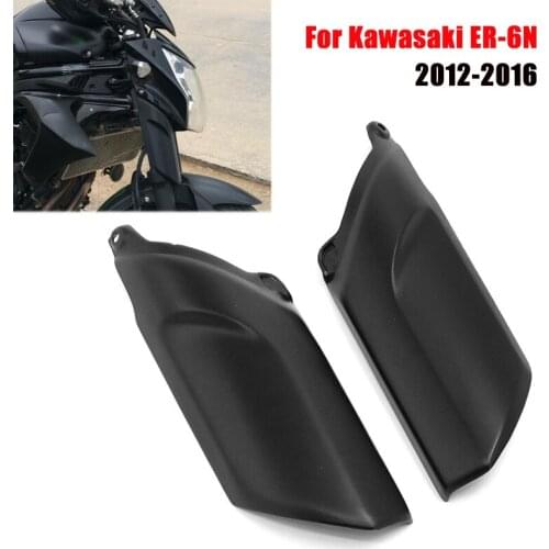For Kawasaki ER6N ER-6N 2012 - 2016 Suspension Front Wheel Fender Fork Shock Absorption Spillplate Cover Fairing Cowl 2013 2014