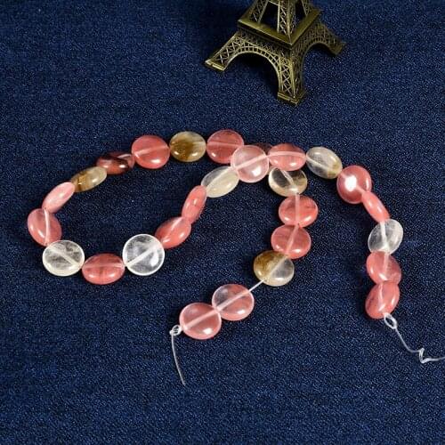 Watermelon Crystal round piece of jewelry with distinct shapes cutting and Flat colorful colors Watermelon Crystal Loose beads