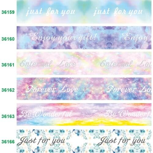 Ribbons for crafts printed grosgrain ribbon 36159