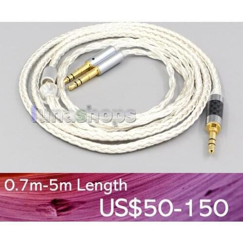 LN007046 16 Core OCC Silver Plated Headphone Cable For Final Audio Design Pandora Hope vi Denon AH-D7200 AH-D5200 AH-D9200