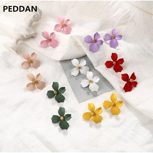 Fashion Big Flower Ear Nails WomenS Summer Accessories Earrings WomenS Ear Nails Elegant Party Statement Accessories Gifts