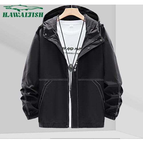 Hawaifish brand mens jacket Casual spring and autumn Korean version sports chaqueta hombre handsome fashion hot sale clothes