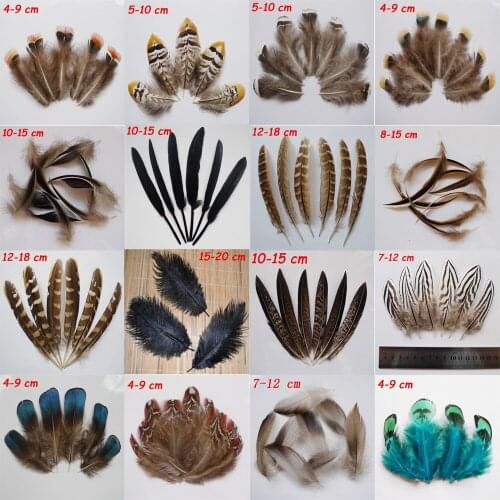 Natural Pheasant Tail Feathers For DIY Crafts Hat Jewelry Making Accessories Small Chicken Ostrich Plumes Decoration Wholesale