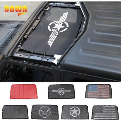 BAWA Sunshade for Jeep Wrangler JL 2018 Roof Anti UV Sun Protection for Jeep Wrangler jl Car Accessories