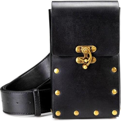 Steampunk Hiking Waist Bag Women Multifunction Men Belt Bags Mobile Phone Pouch 20CA