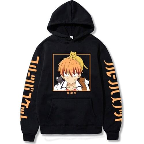Anime Fruit Basket Hoodie Kyo Sohma Sweatshirts Cozy Tops Sweatsuit Sudadera Felpa Moletom