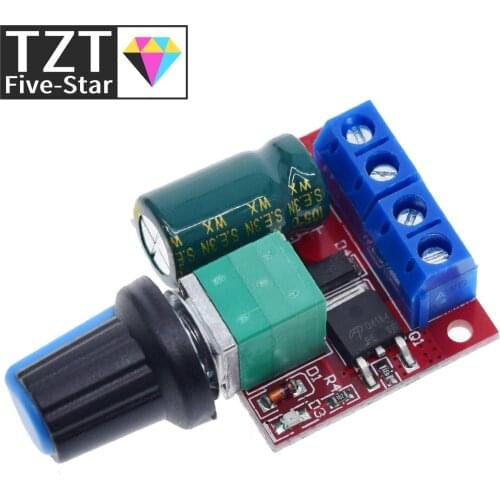 TZT DC 4.5V-35V 5A 20khz LED PWM DC Motor Controller Speed Control Dimming Max 90W Newest