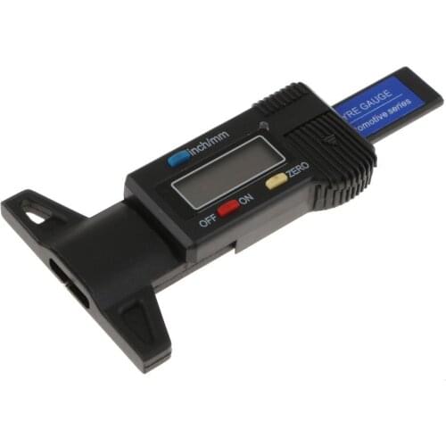 1 Pcs Digital Depth Gauge Caliper Tread Depth Gauge LCD Tyre Tread Gauge For Car Motorcycle Tire 0-25mm Measurer Tool Caliper