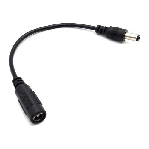 1pc DC Power Jack 5.5x2.1mm Female to 5.5x2.1mm Male Plug Cable 17cm Length DC Power Jack Connector with Cable