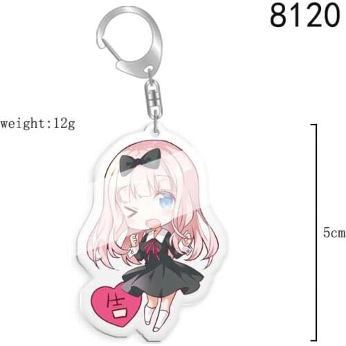 5-10pcs Anime Kaguya-sama: Love Is War Shirogane Miyuki Kaguya Chika card figure Pendant Key Rings Key Chain Bag Charms gift