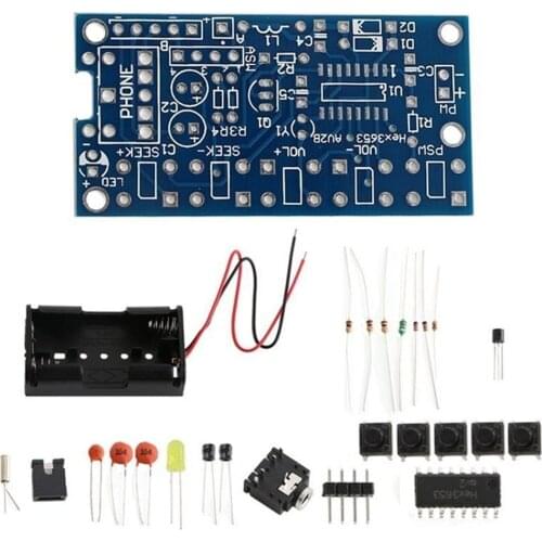 Wireless Stereo FM Radio Receiver Module PCB FM DIY Electronic Kits 76MHz-108MHz DC 1.8V-3.6V