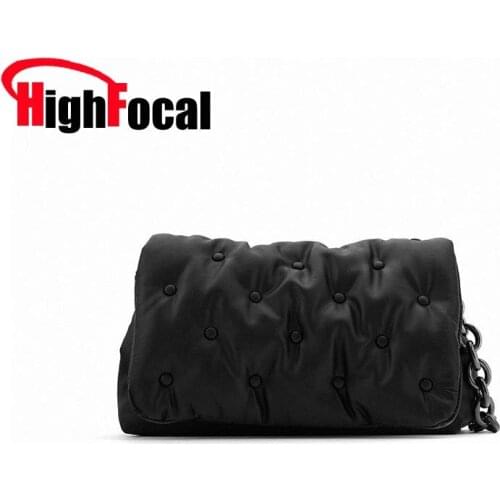 Designer Thick Chain Handbags Womens Bag 2020 Luxury Black Retro Denim Messenger Bags Female Armpit Shoulder Bag Clutch Purses